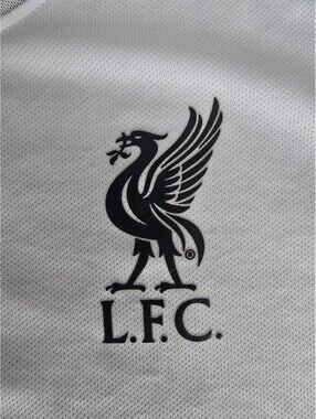 Nike Liverpool FC White Slim Fit Football Jersey Size Large